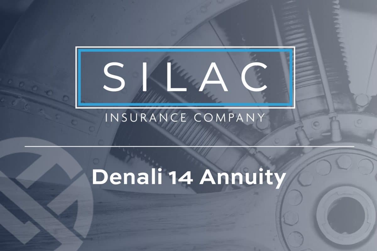 Silac denali 14 annuity review in white text with silal annuity logo.