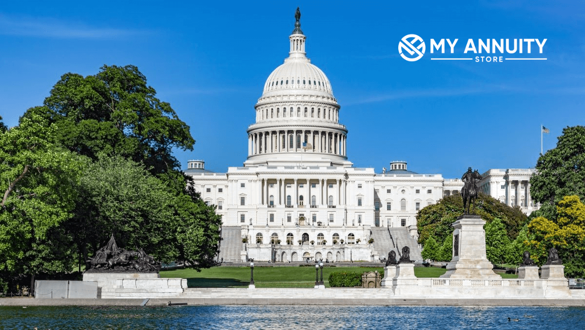 Picture of u. S. Capitol buildin on summer day - summary of secure 2. 0 act changes.